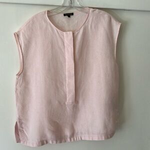 Light pink linen top